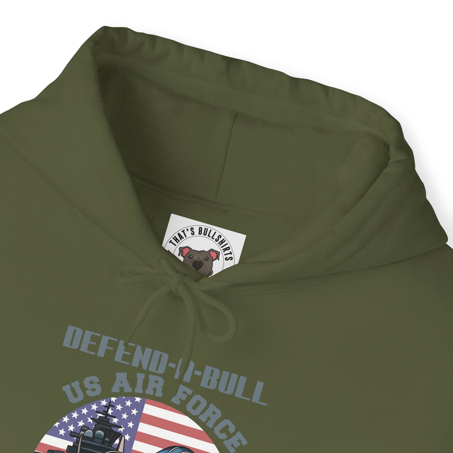 Defend-A-Bull Air Force Unisex Heavy Blend™ Hooded Sweatshirt