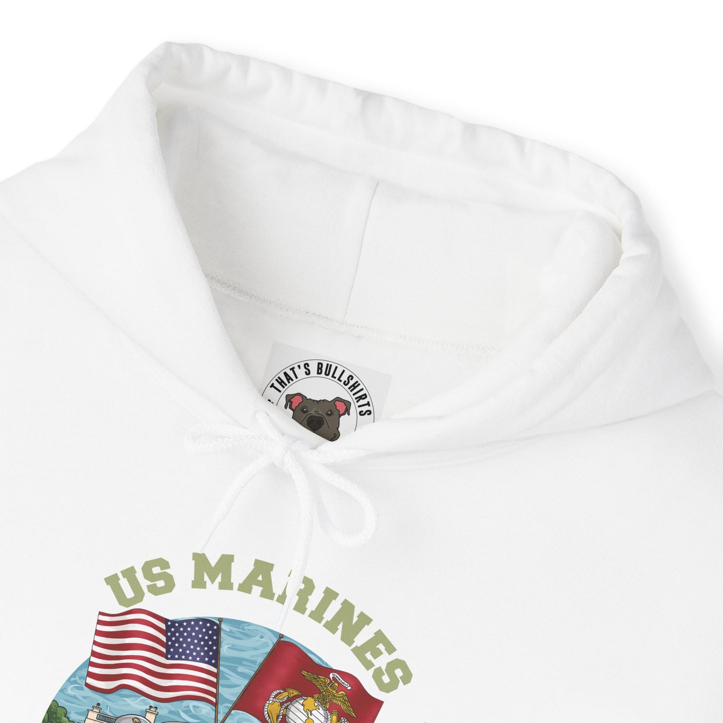 Defend-A-Bull US Marines Unisex Heavy Blend™ Hooded Sweatshirt