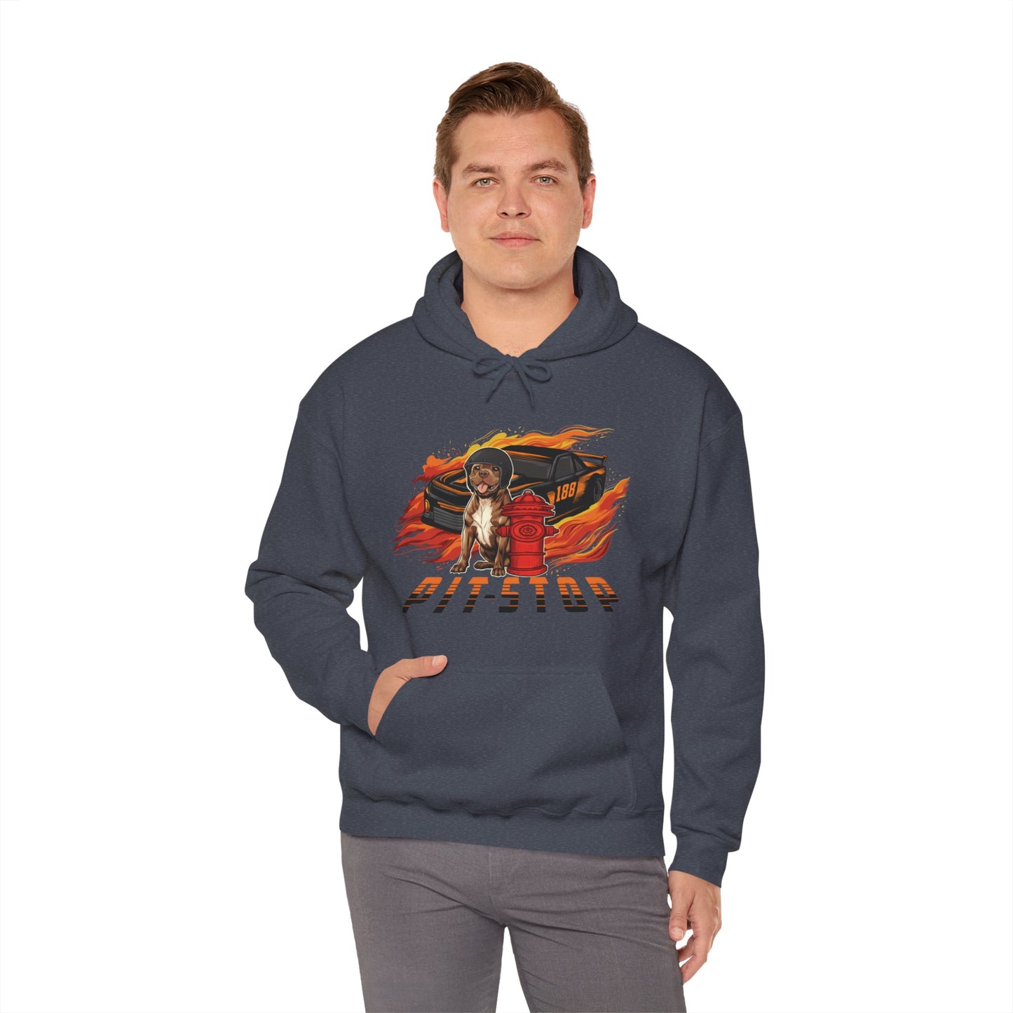 Pit Stop Unisex Heavy Blend™ Hooded Sweatshirt