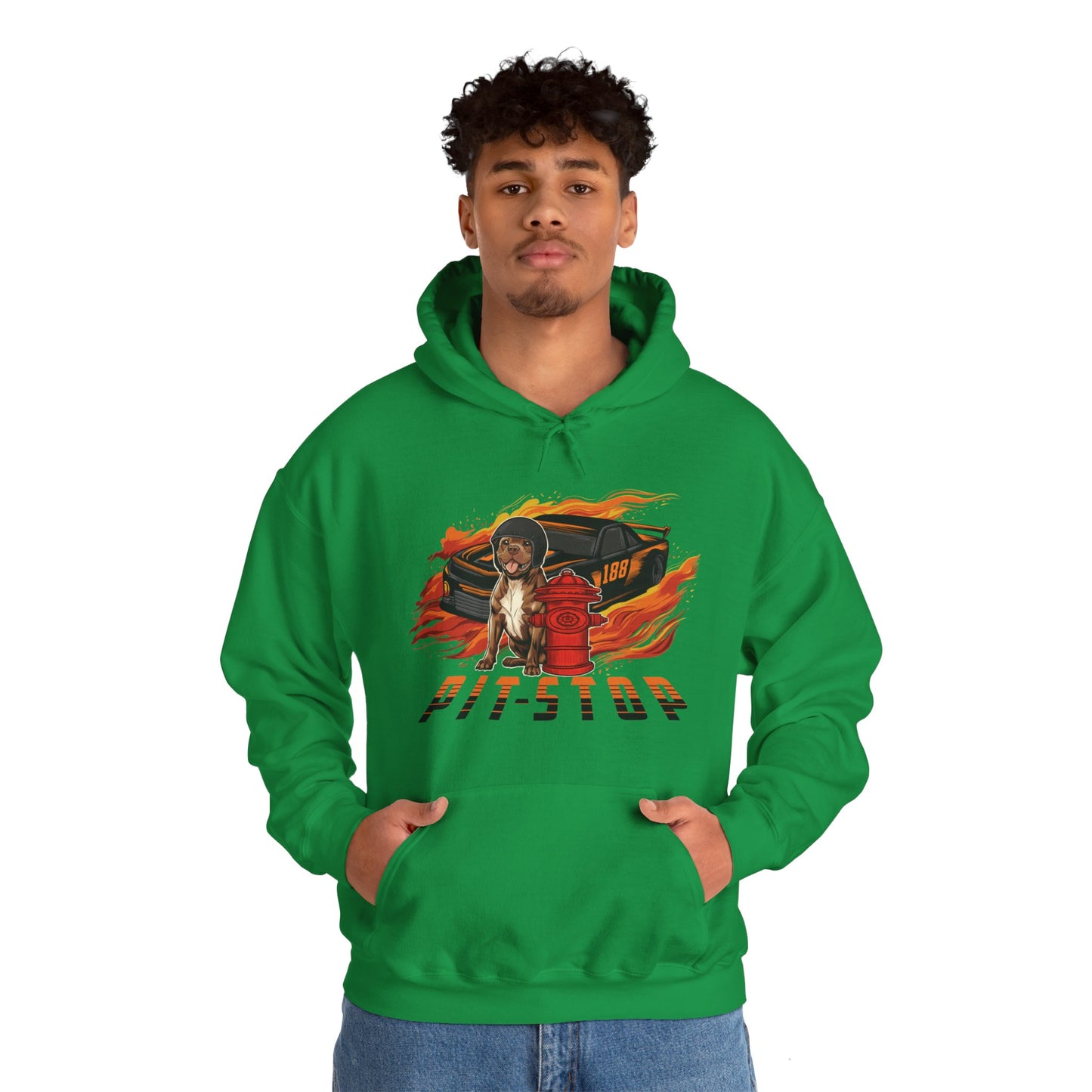 Pit Stop Unisex Heavy Blend™ Hooded Sweatshirt