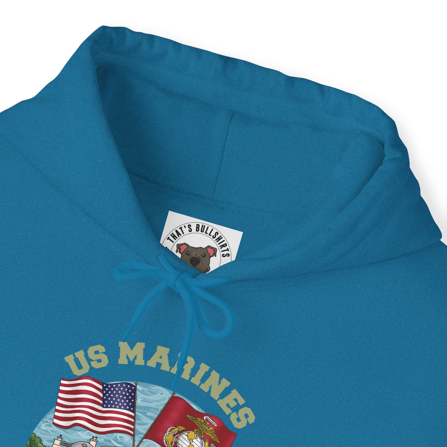 Defend-A-Bull US Marines Unisex Heavy Blend™ Hooded Sweatshirt