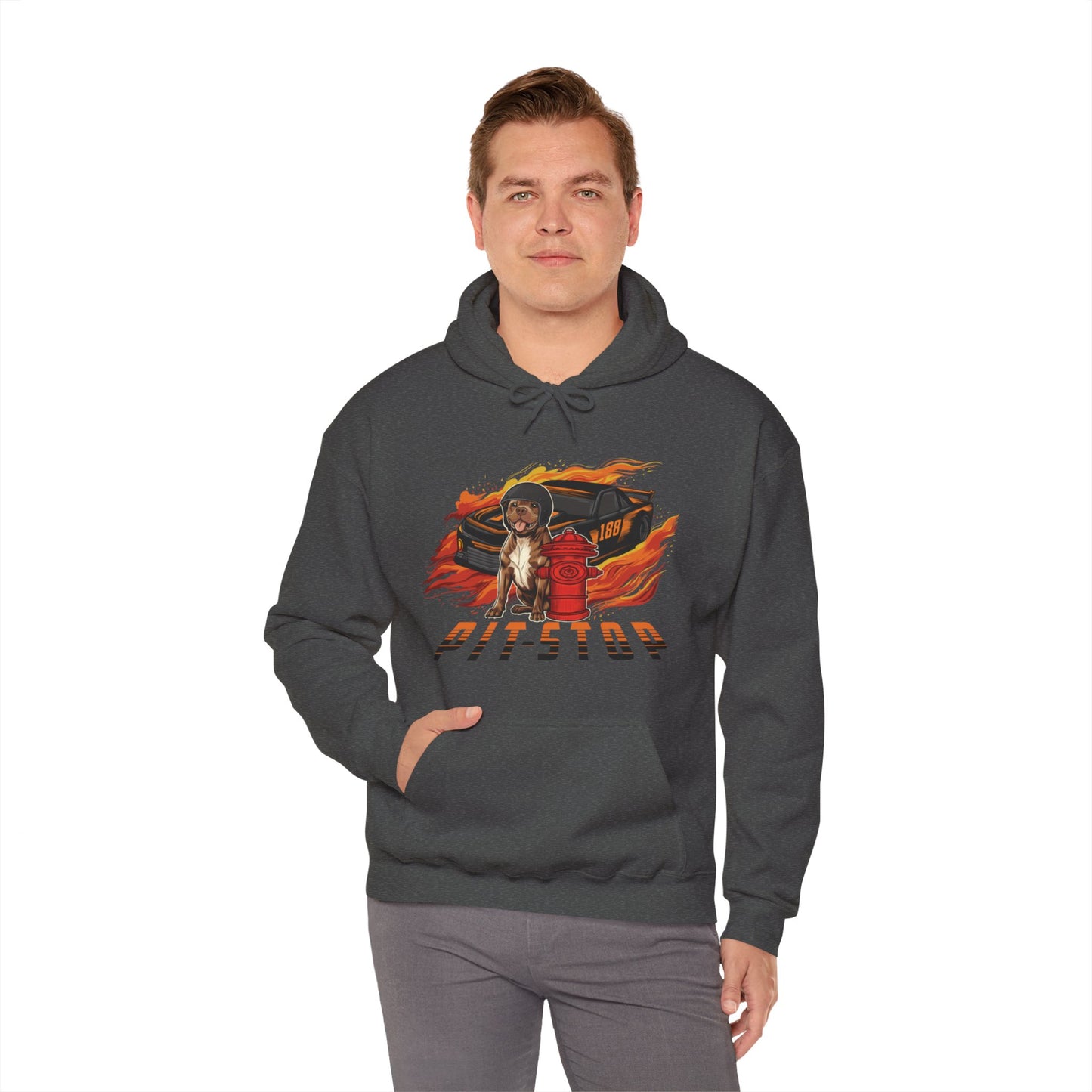 Pit Stop Unisex Heavy Blend™ Hooded Sweatshirt