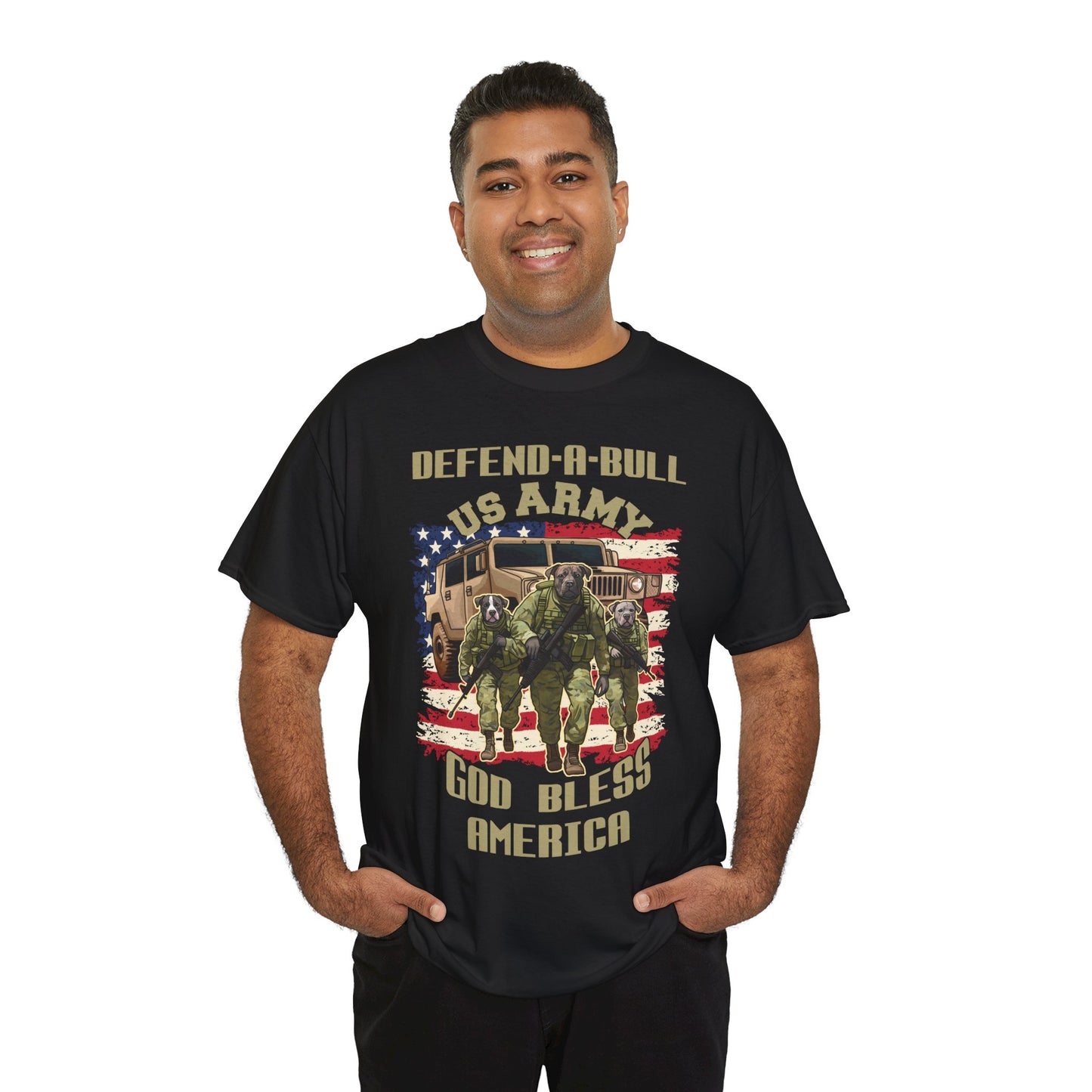 Defend-A Bull ARMY Unisex Heavy Cotton Tee