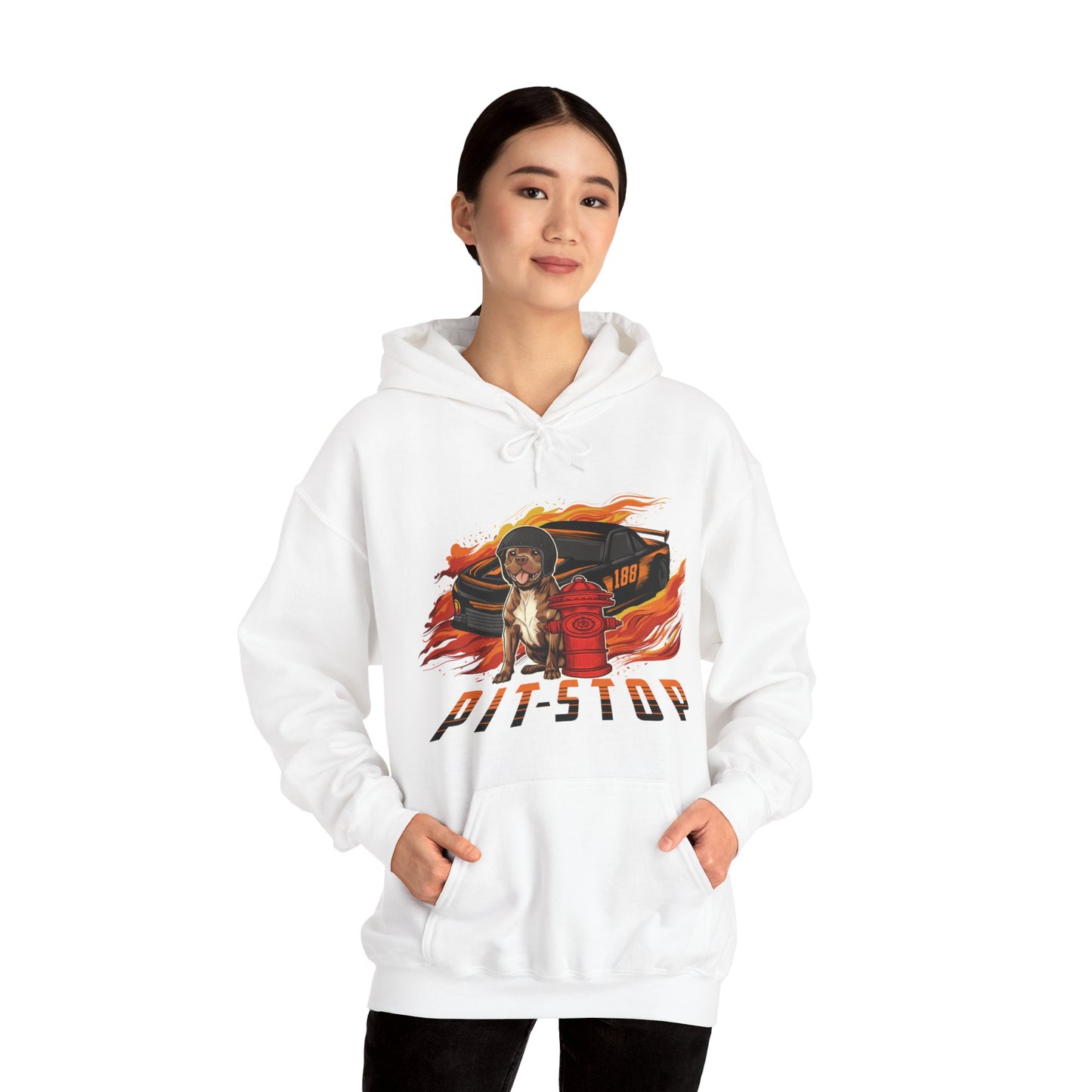 Pit Stop Unisex Heavy Blend™ Hooded Sweatshirt