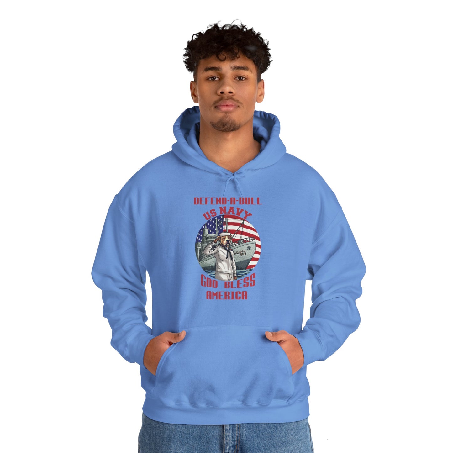 Defend-A-Bull US Navy Unisex Heavy Blend™ Hooded Sweatshirt