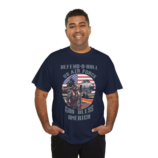 Defend-A-Bull Air Force Unisex Heavy Cotton Tee