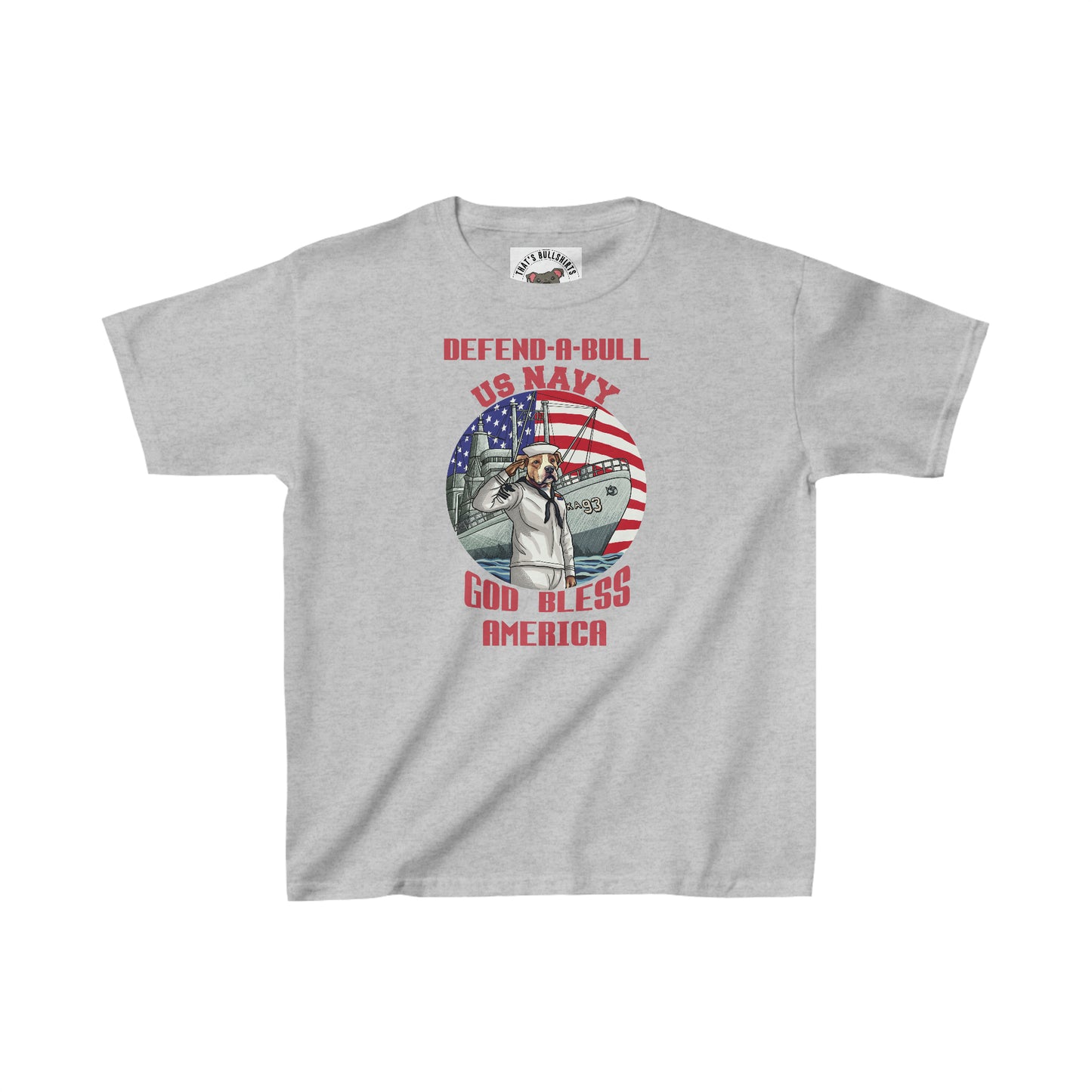 Defend-A-Bull US Navy Kids Heavy Cotton™ Tee