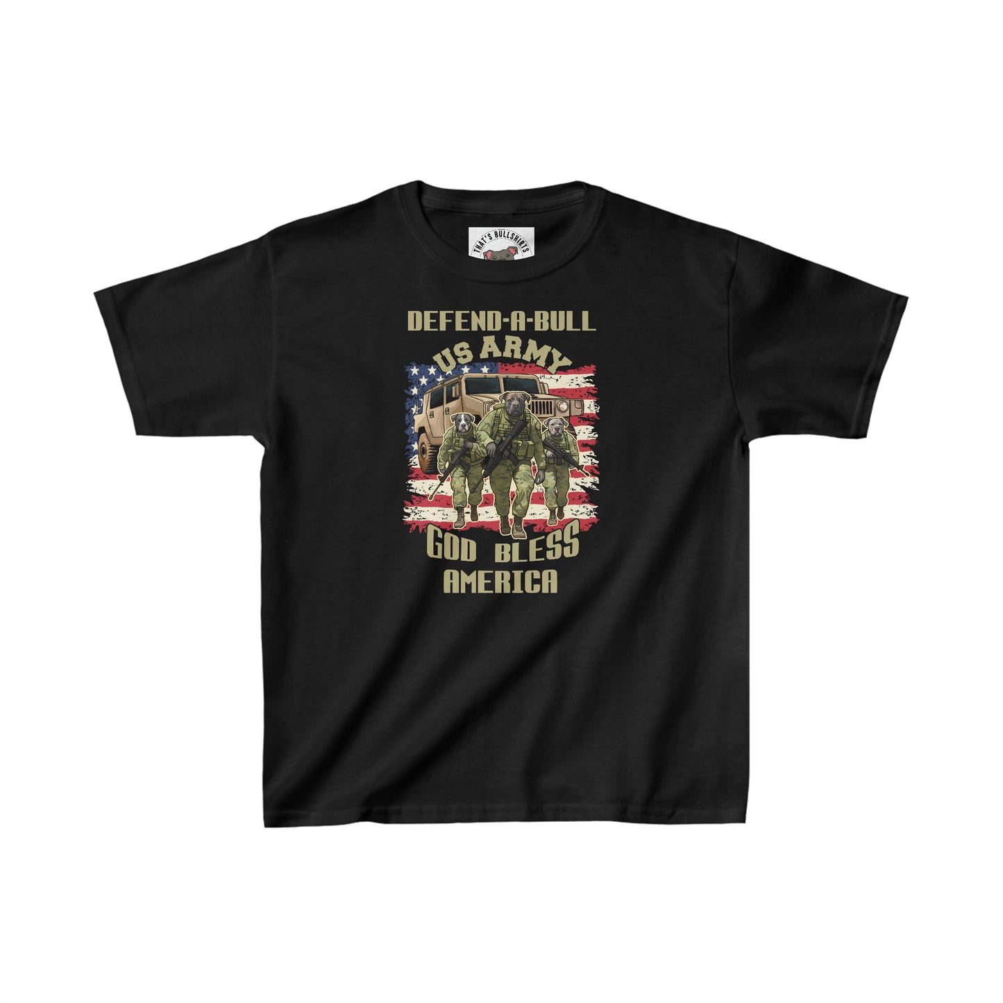 Defend-A-Bull ARMY Kids Heavy Cotton™ Tee