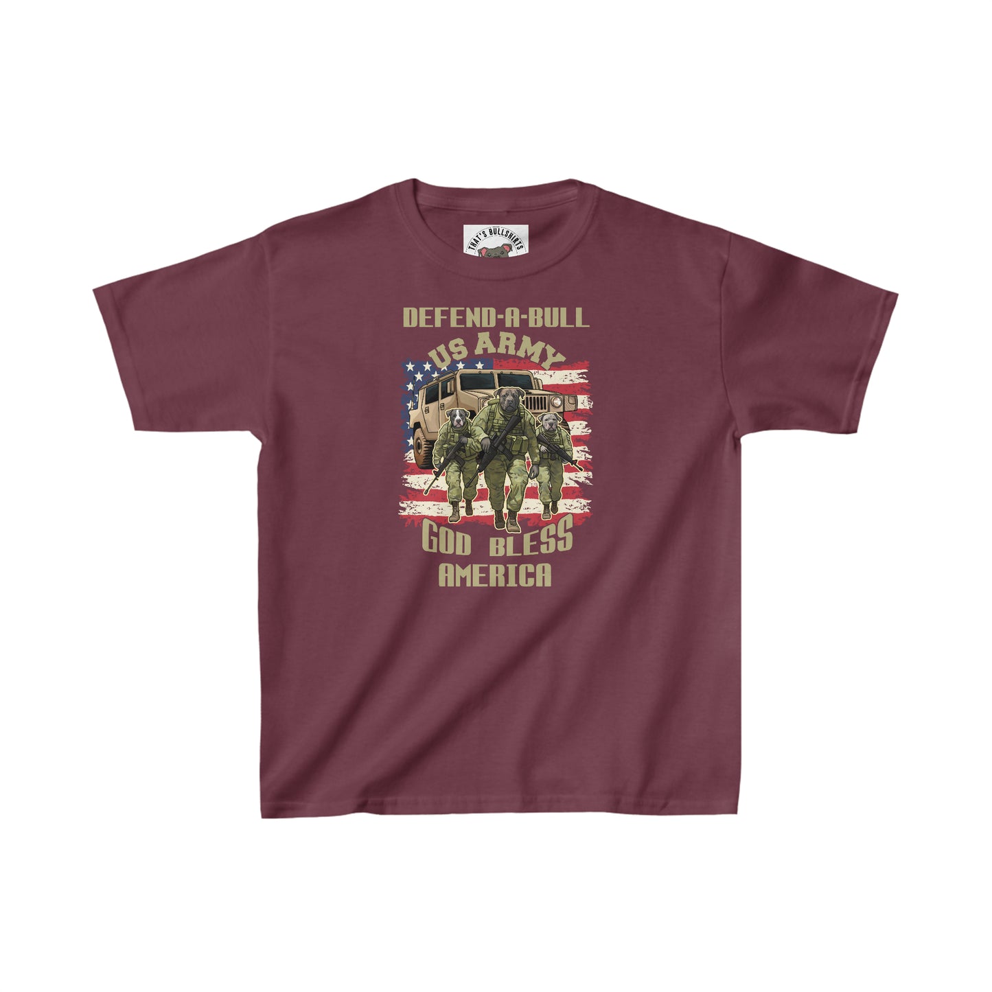 Defend-A-Bull ARMY Kids Heavy Cotton™ Tee