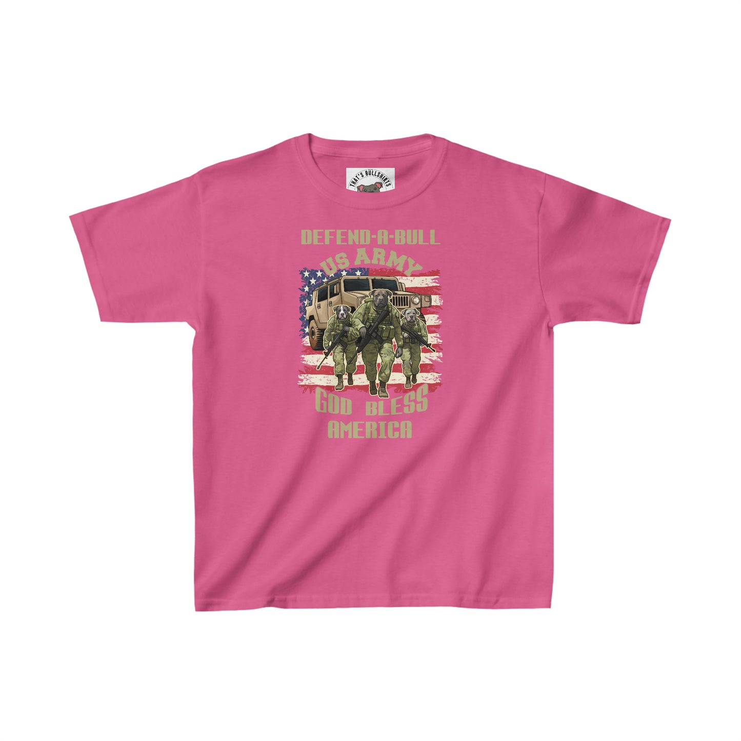 Defend-A-Bull ARMY Kids Heavy Cotton™ Tee