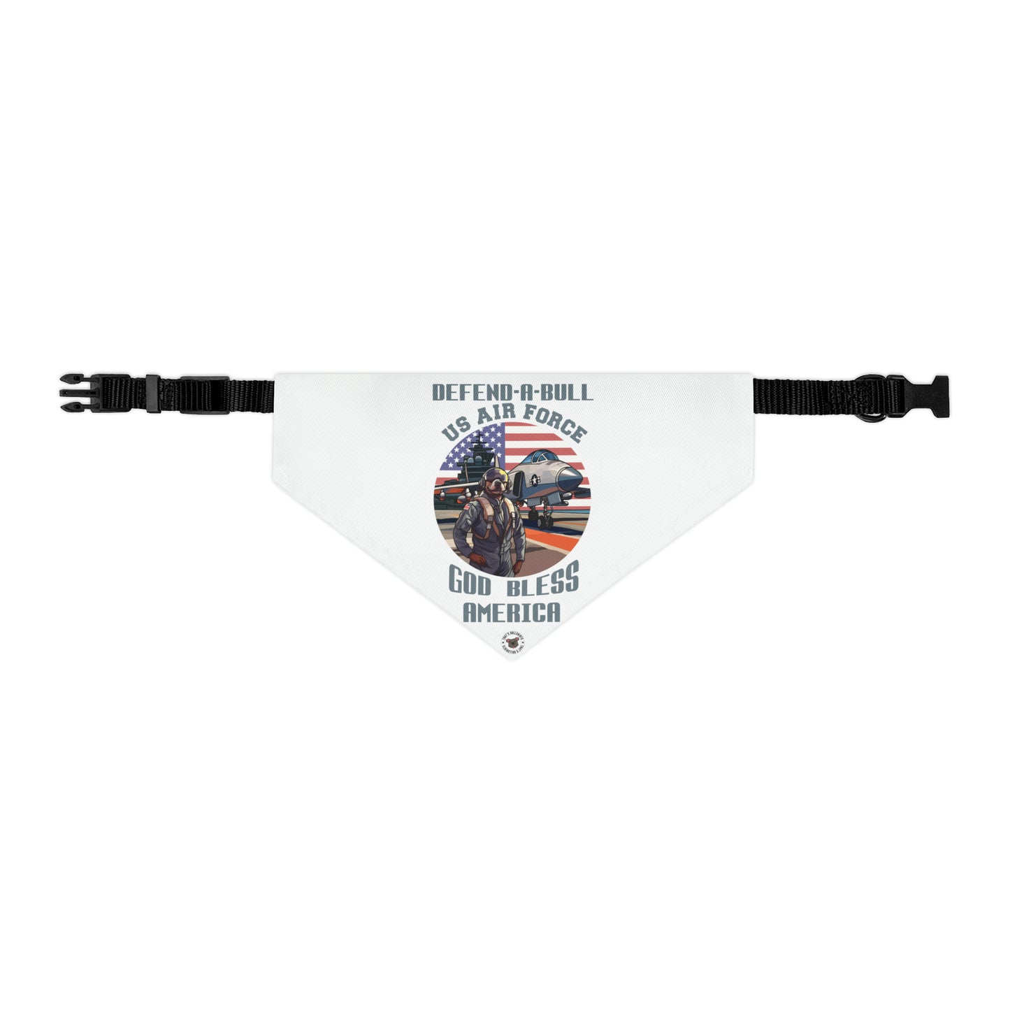 Defend-A-Bull Air Force Pet Bandana Collar