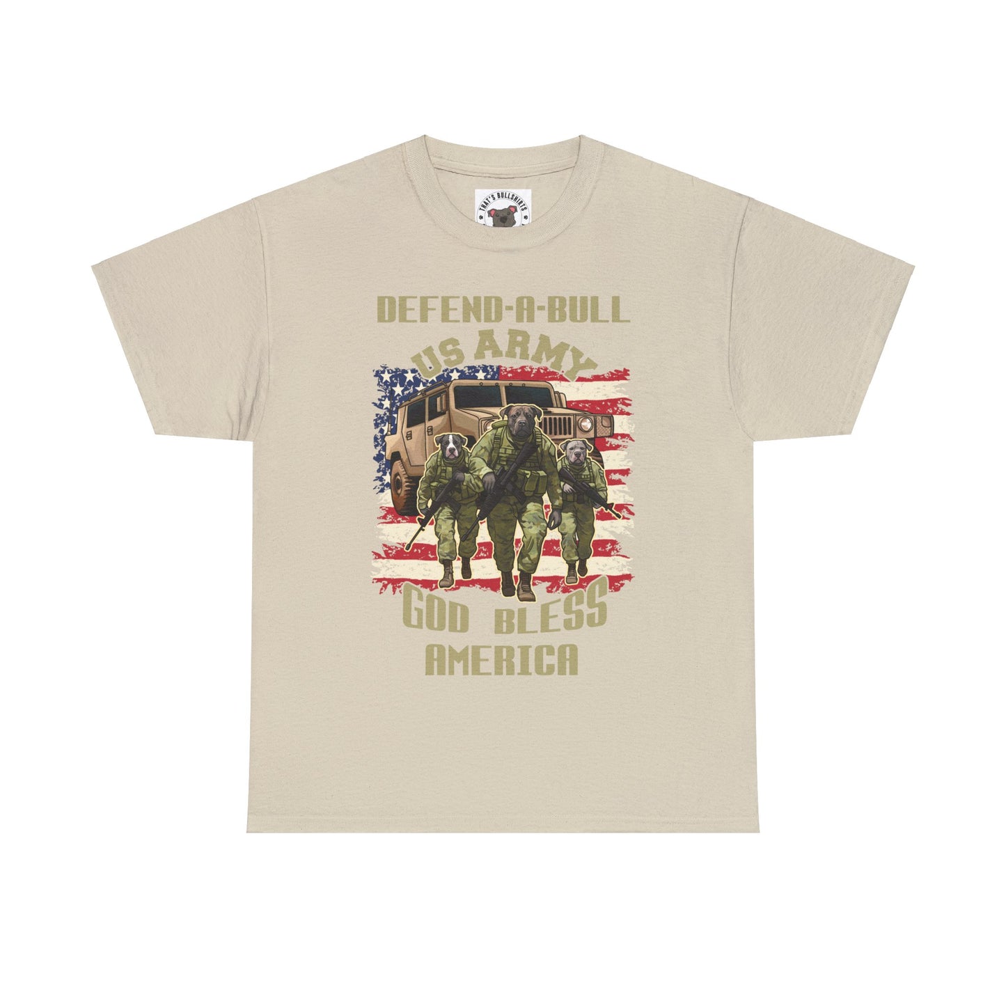 Defend-A Bull ARMY Unisex Heavy Cotton Tee