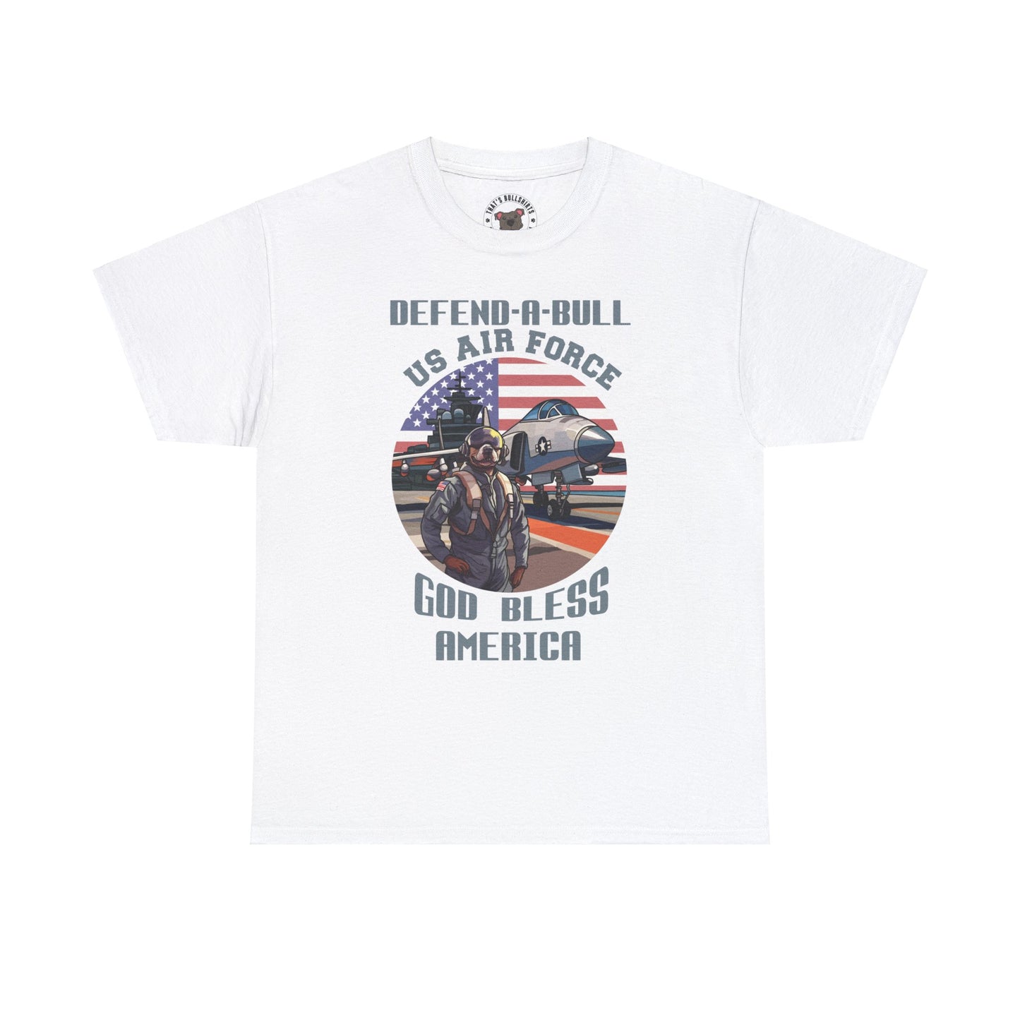 Defend-A-Bull Air Force Unisex Heavy Cotton Tee