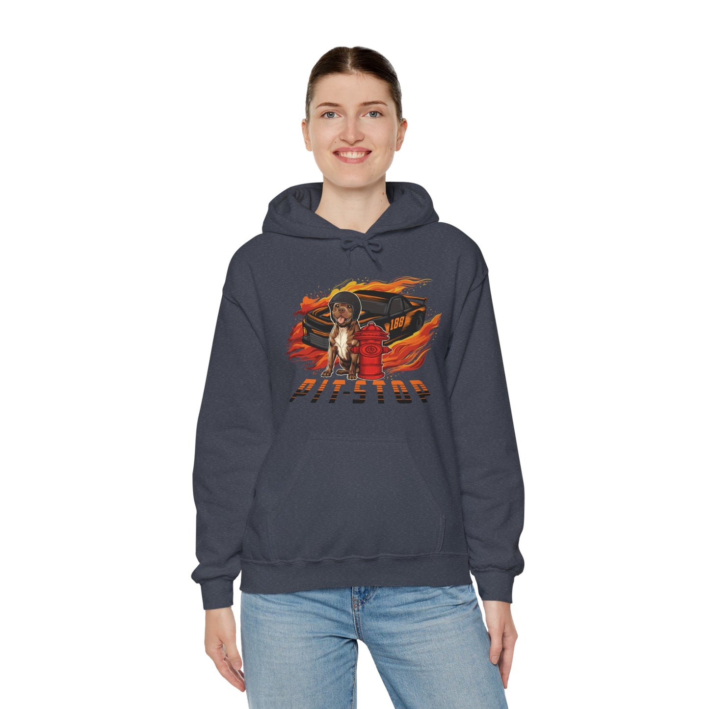 Pit Stop Unisex Heavy Blend™ Hooded Sweatshirt