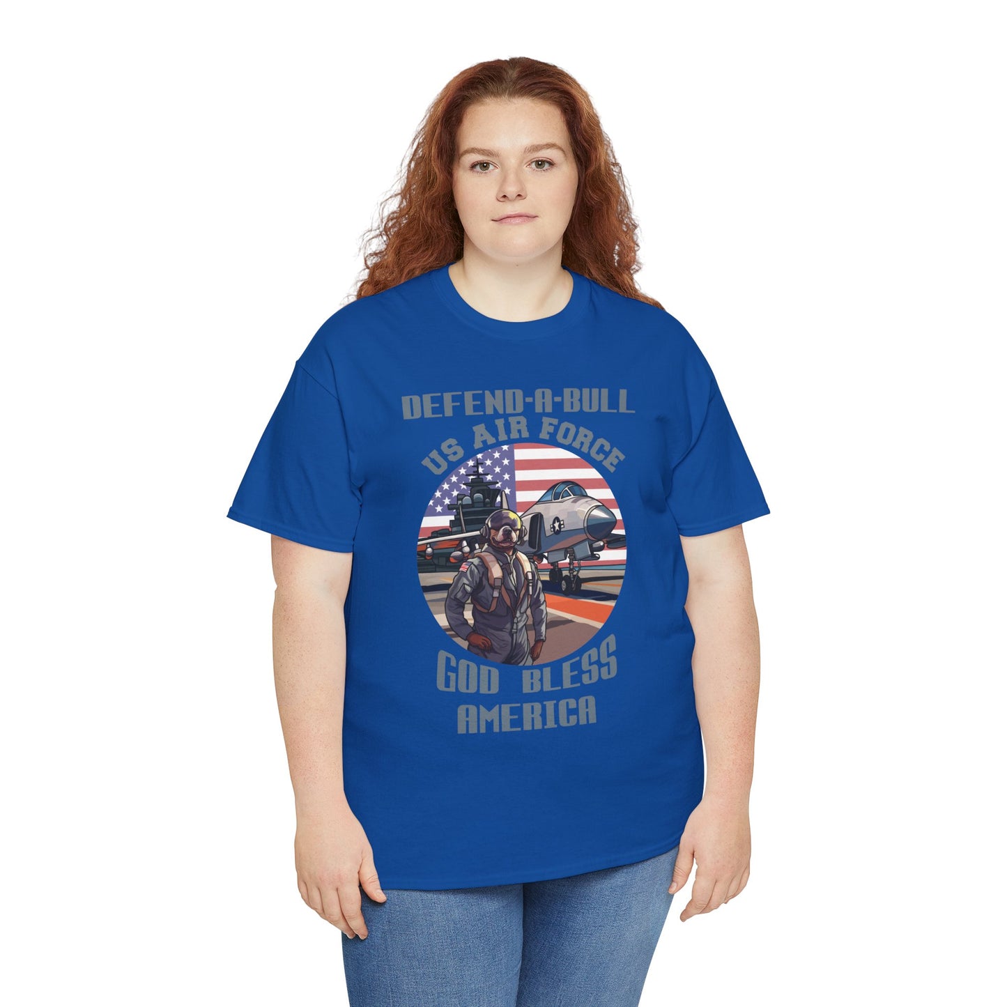 Defend-A-Bull Air Force Unisex Heavy Cotton Tee