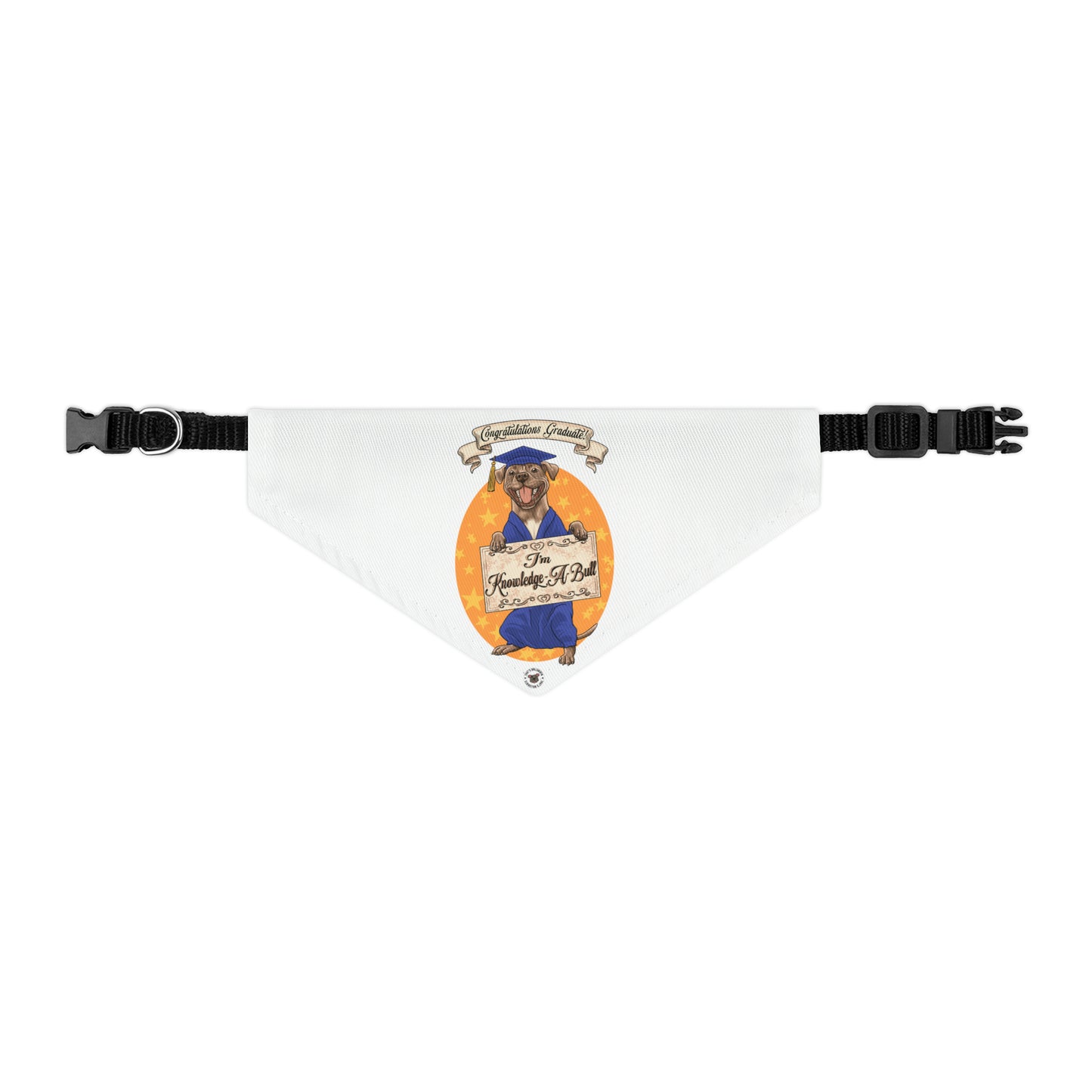 Knowledge-A-Bull Pet Bandana Collar