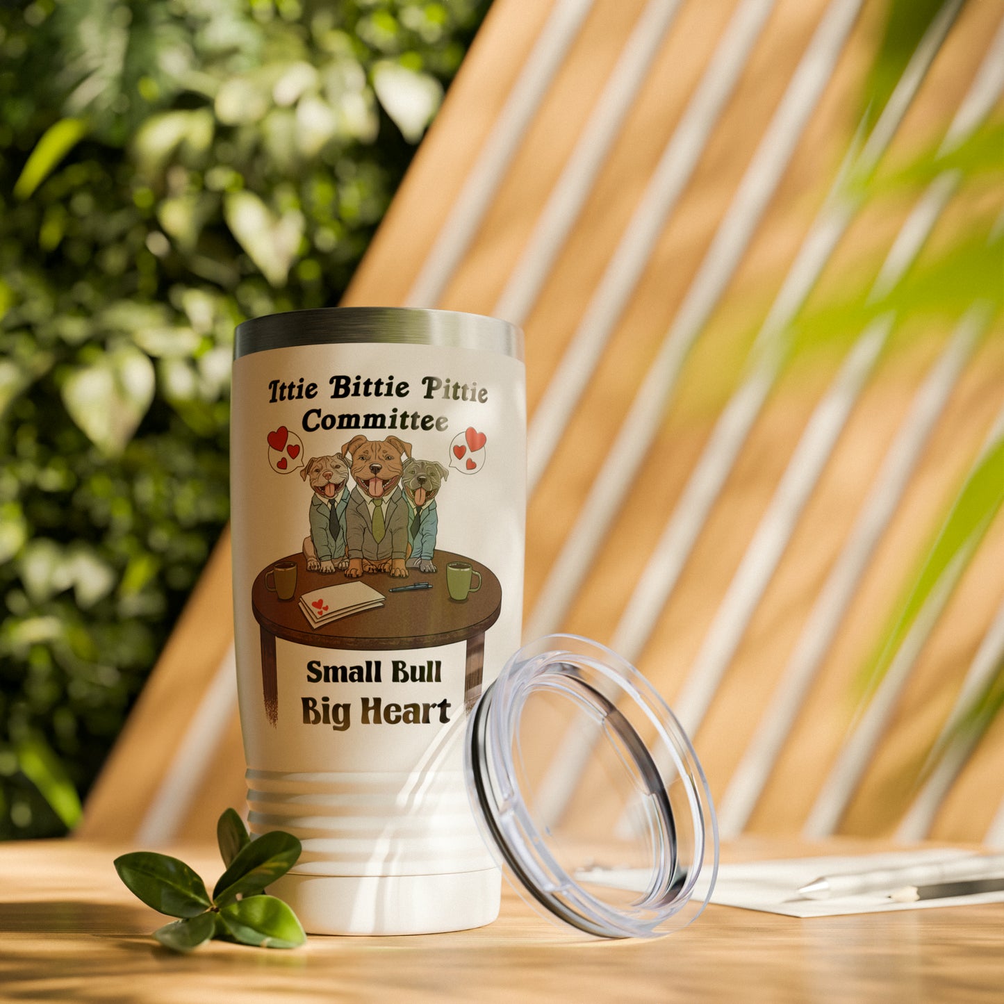 Ittie Bittie Pittie Committee Ringneck Tumbler, 20oz