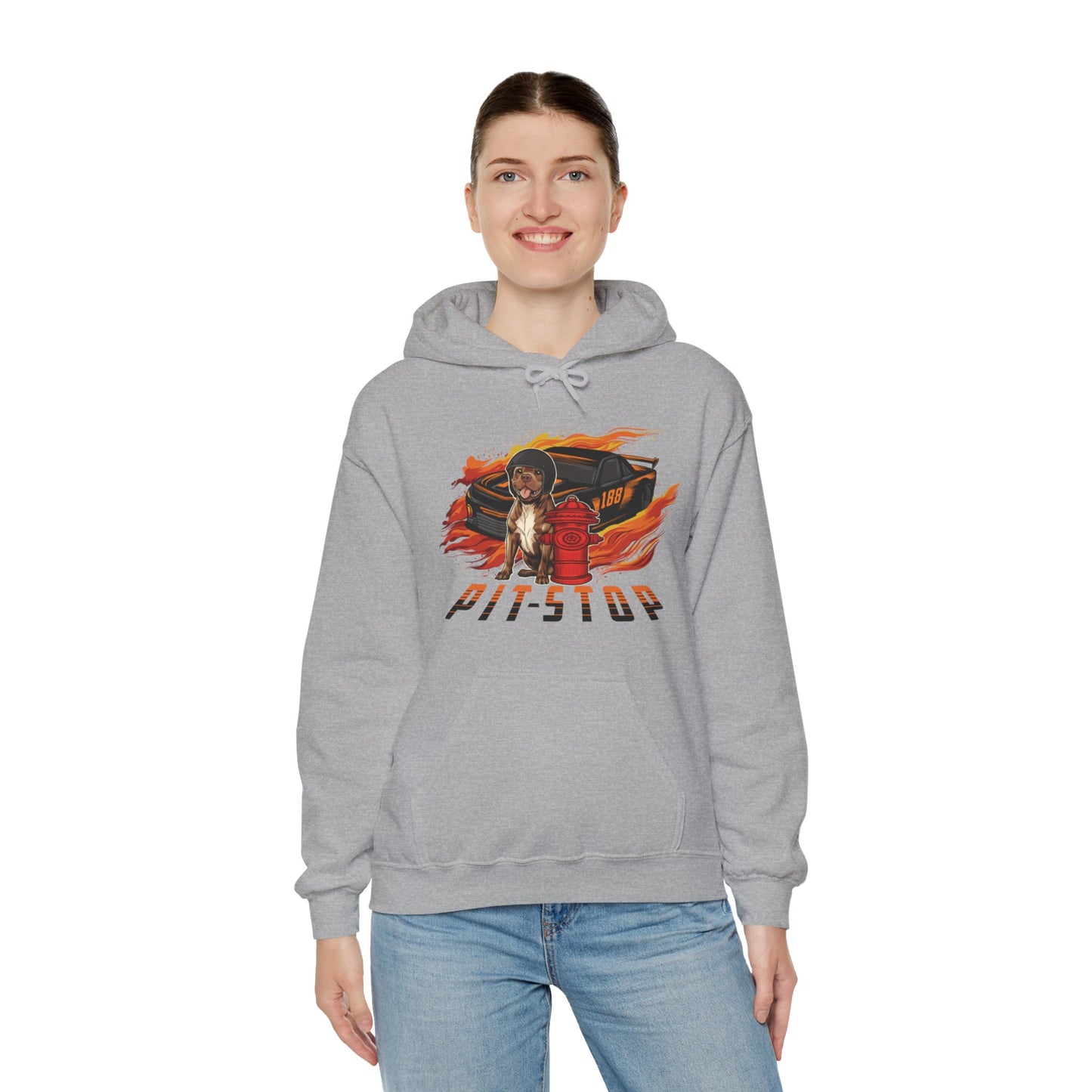 Pit Stop Unisex Heavy Blend™ Hooded Sweatshirt