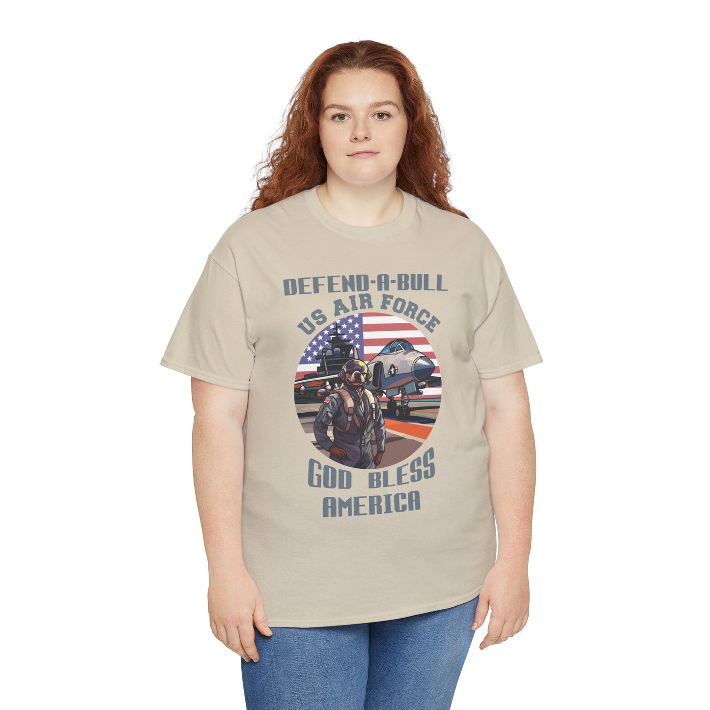 Defend-A-Bull Air Force Unisex Heavy Cotton Tee