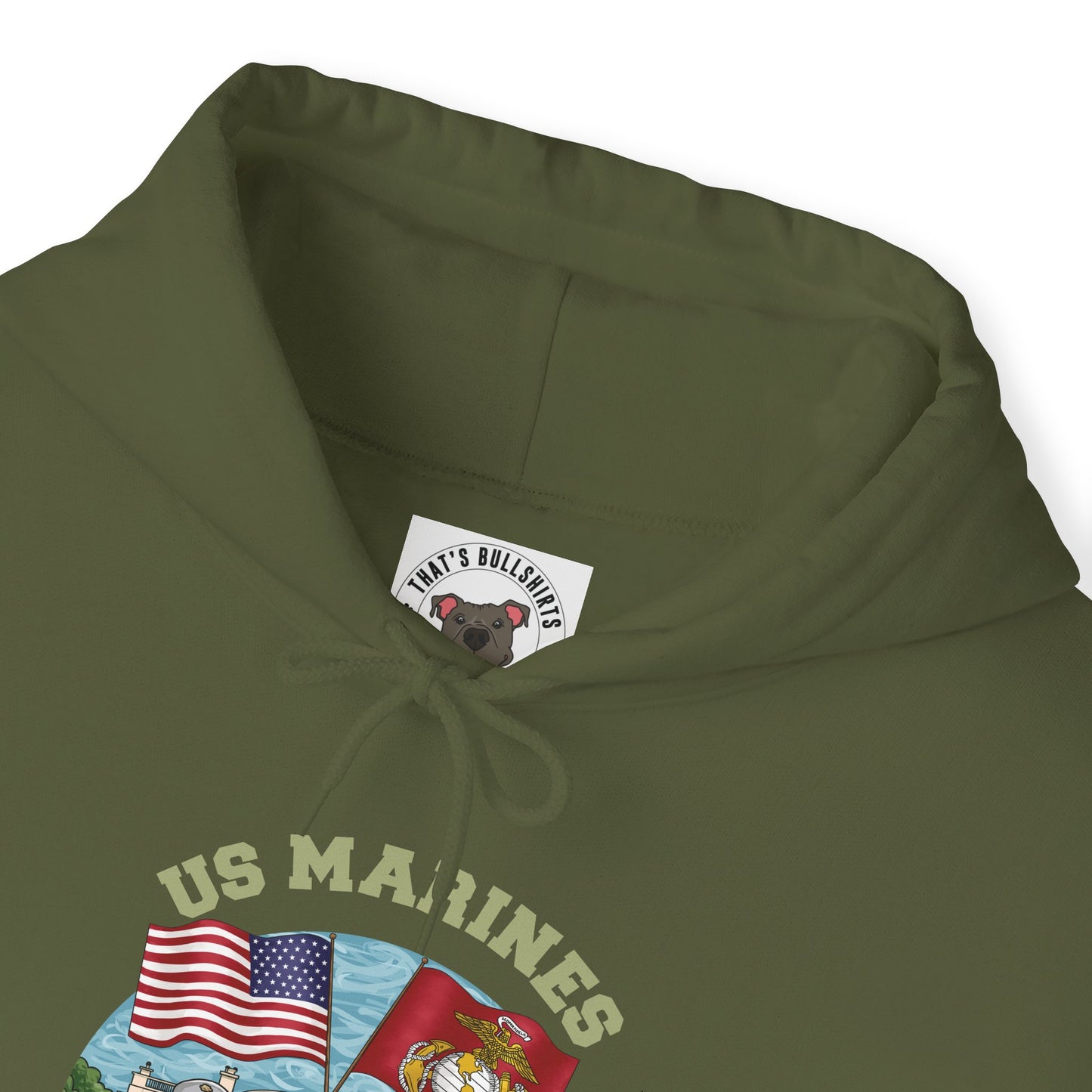 Defend-A-Bull US Marines Unisex Heavy Blend™ Hooded Sweatshirt