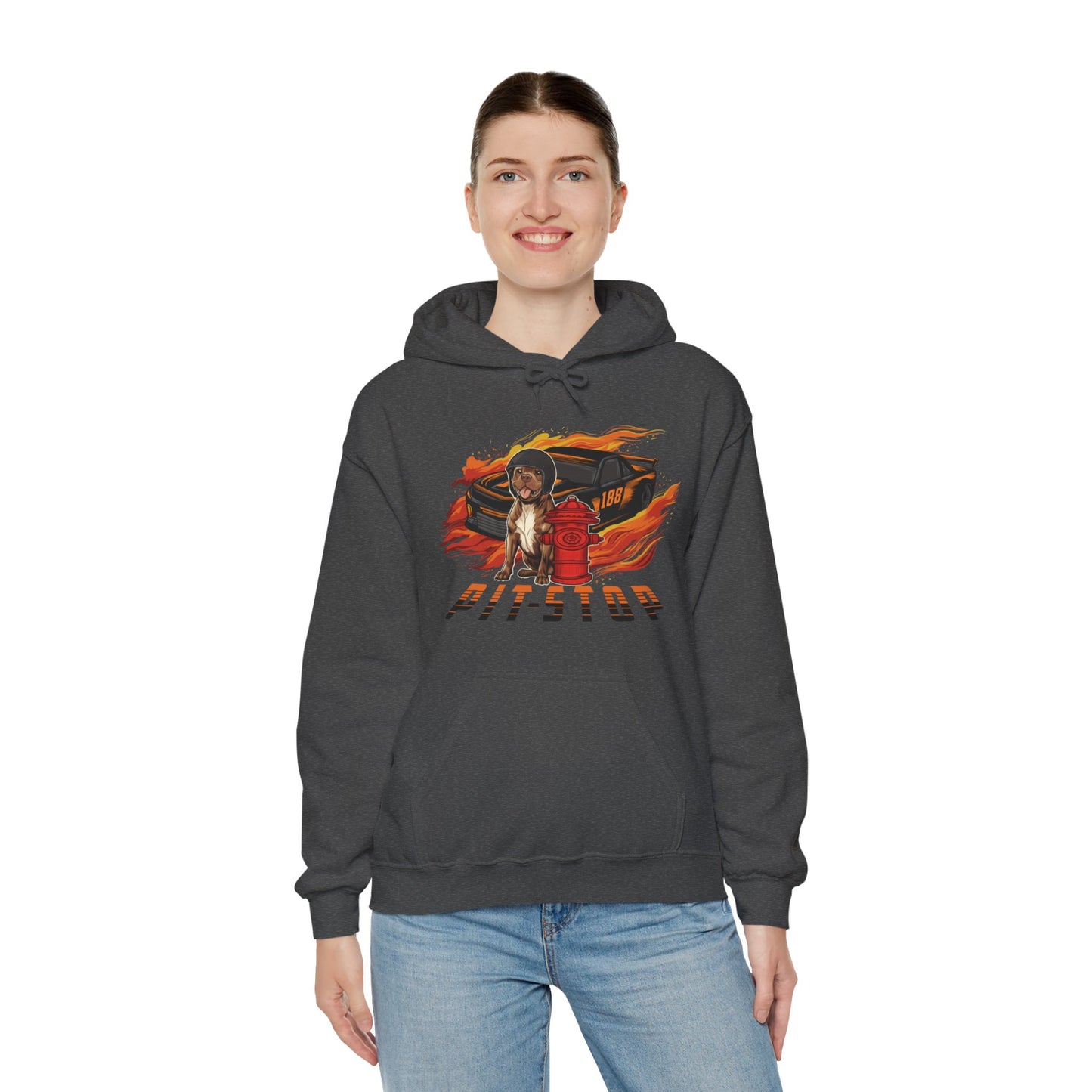 Pit Stop Unisex Heavy Blend™ Hooded Sweatshirt