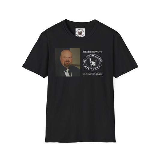 Rob Wiley Jr Memorial T-Shirt - 'The Music Never Dies' Concert Apparel