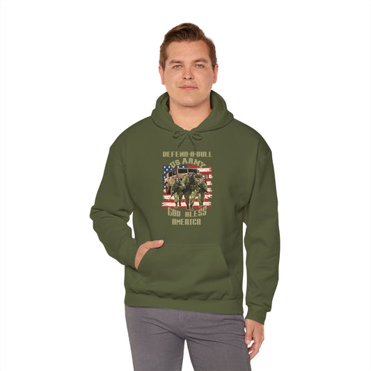 Defend-A-Bull ARMY Unisex Heavy Blend™ Hooded Sweatshirt