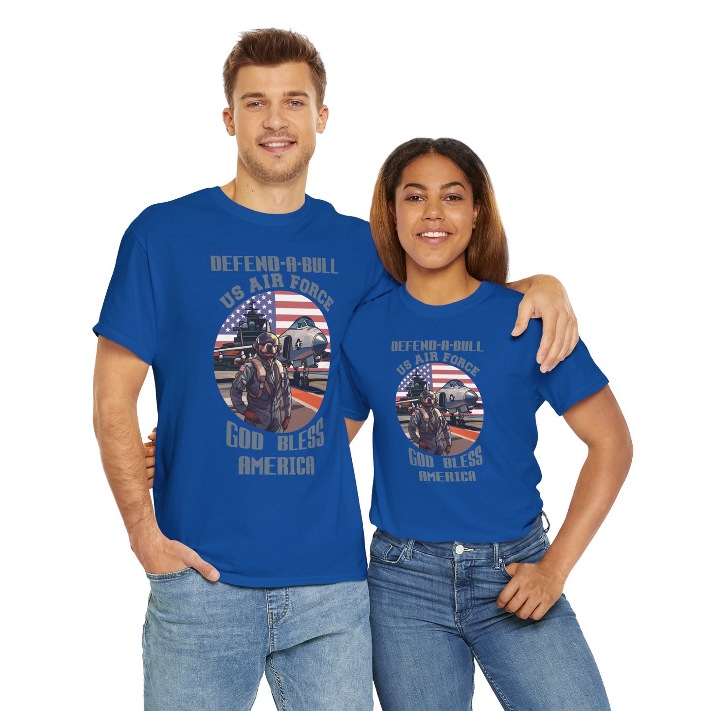 Defend-A-Bull Air Force Unisex Heavy Cotton Tee