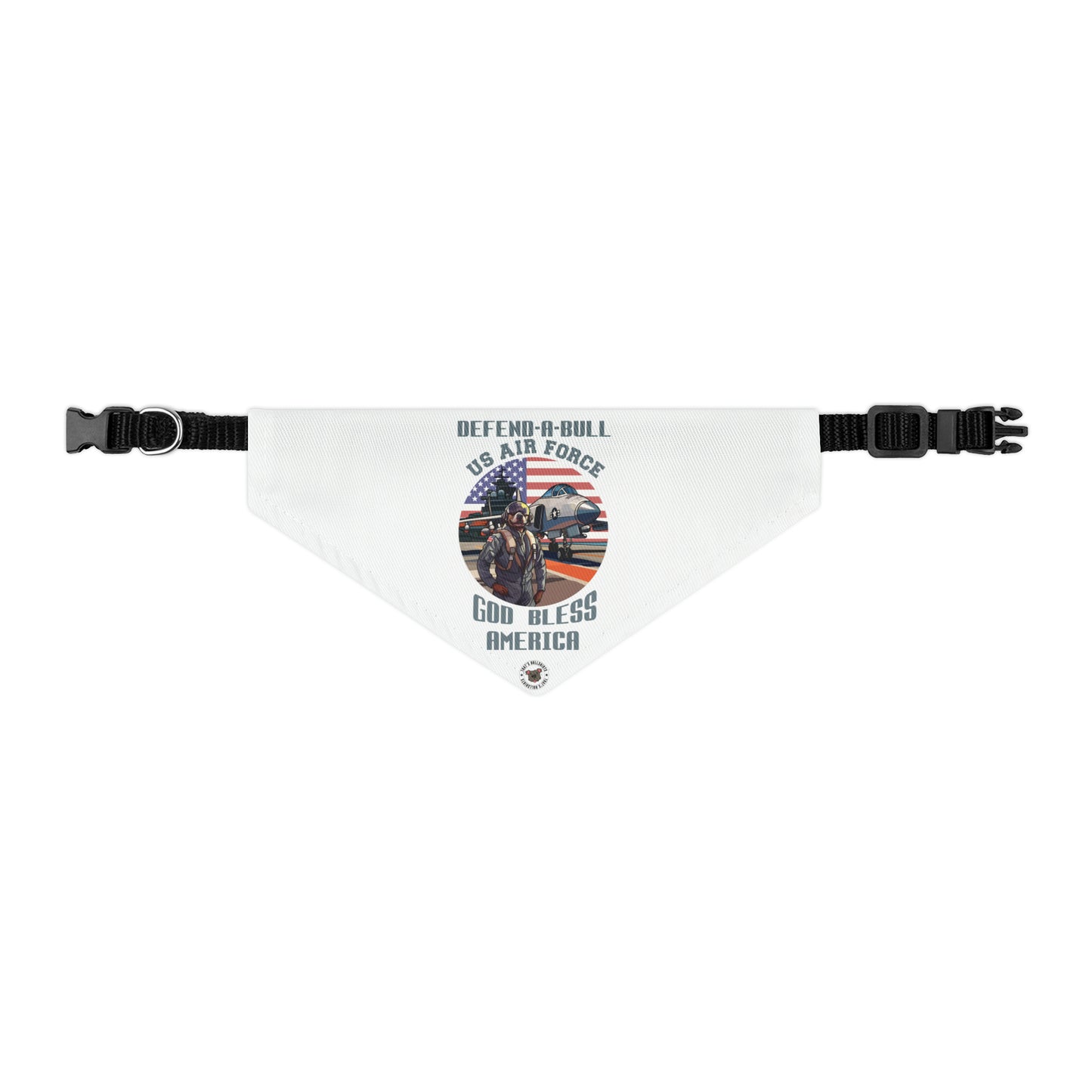 Defend-A-Bull Air Force Pet Bandana Collar