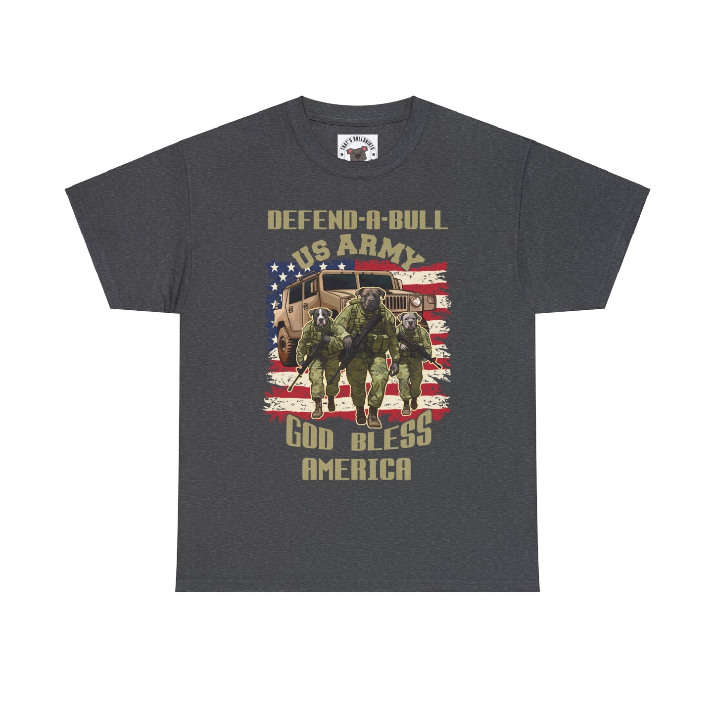 Defend-A Bull ARMY Unisex Heavy Cotton Tee