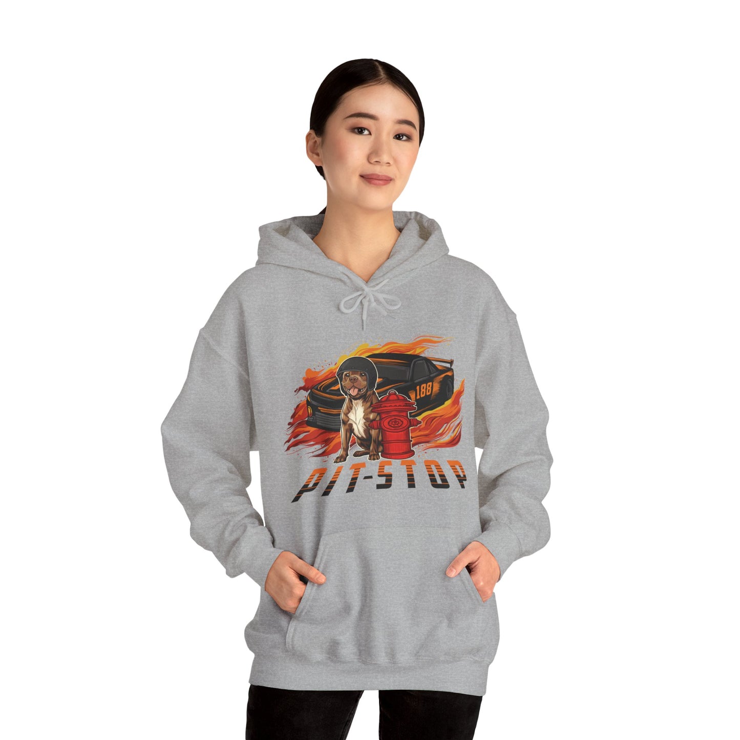 Pit Stop Unisex Heavy Blend™ Hooded Sweatshirt