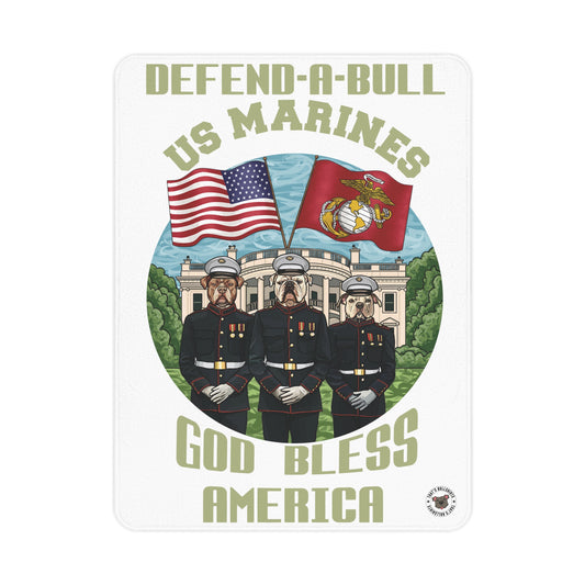 Defend-A-Bull US Marines Toddler Blanket