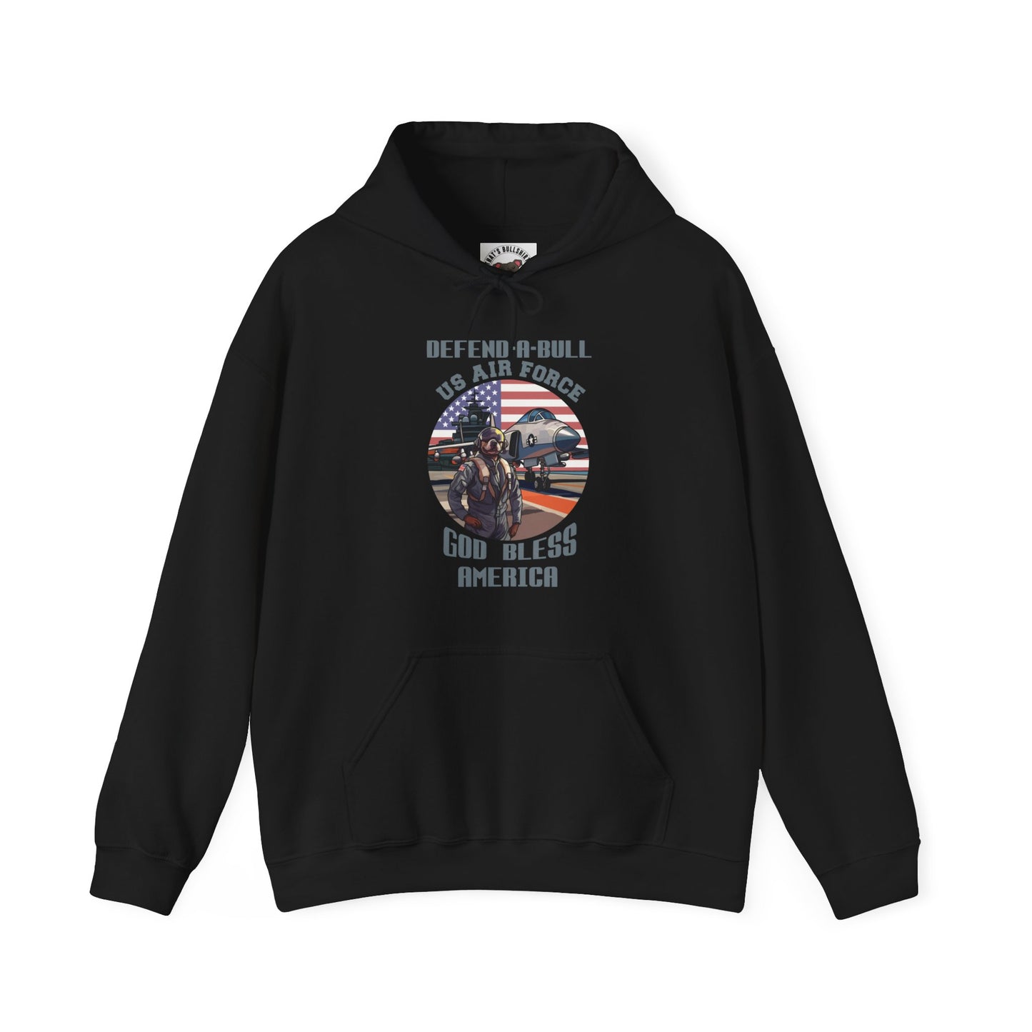 Defend-A-Bull Air Force Unisex Heavy Blend™ Hooded Sweatshirt