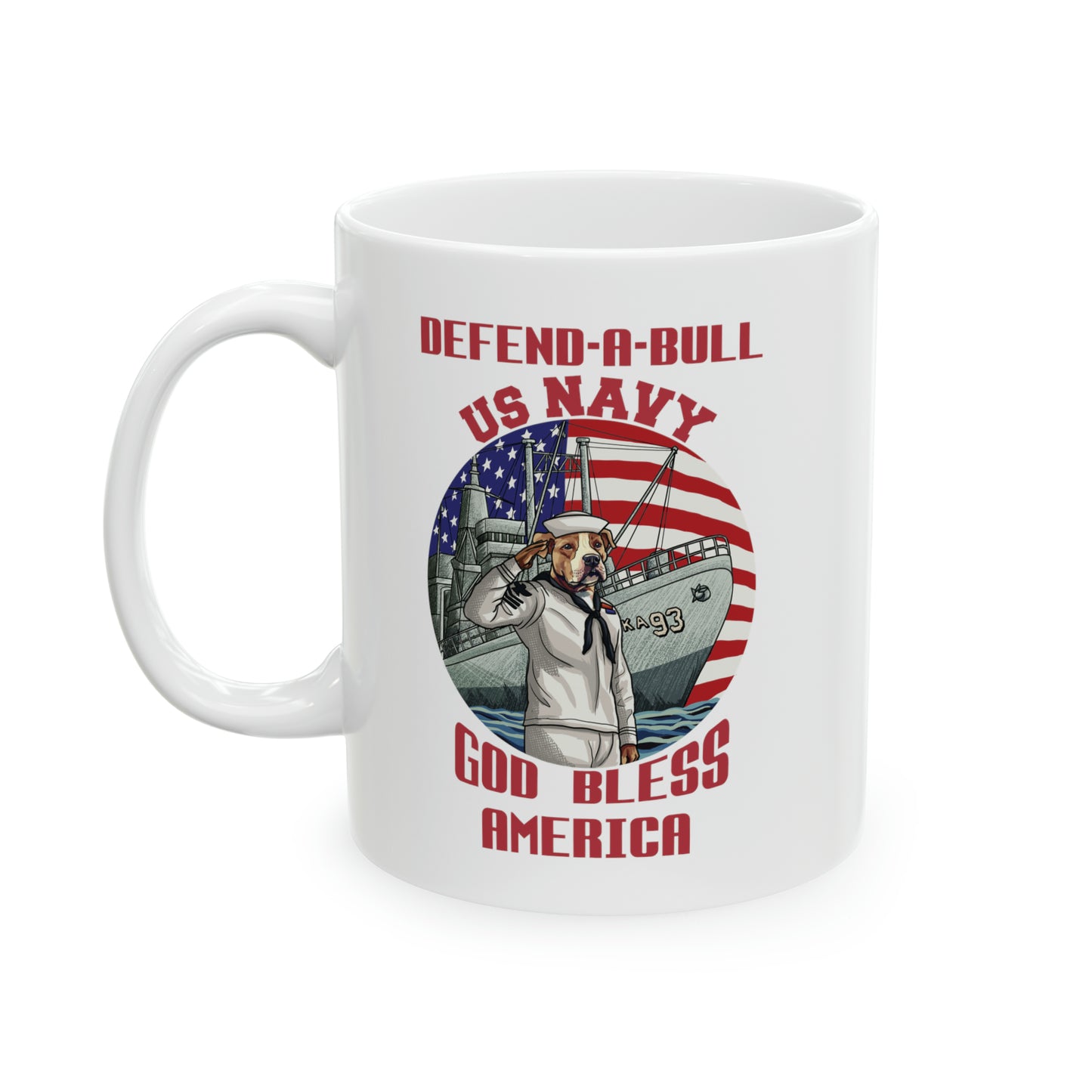 Defend-A-Bull US Navy Ceramic Mug, 11oz