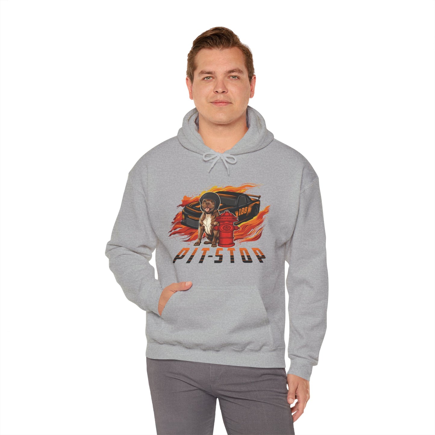 Pit Stop Unisex Heavy Blend™ Hooded Sweatshirt